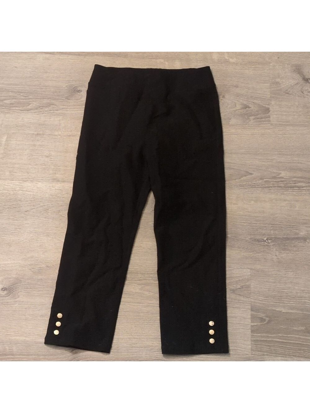 Jean-pierre klifa solid black Capri pants size medium
